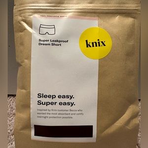 Knix Super Leakproof Dream Short in Dark Cherry